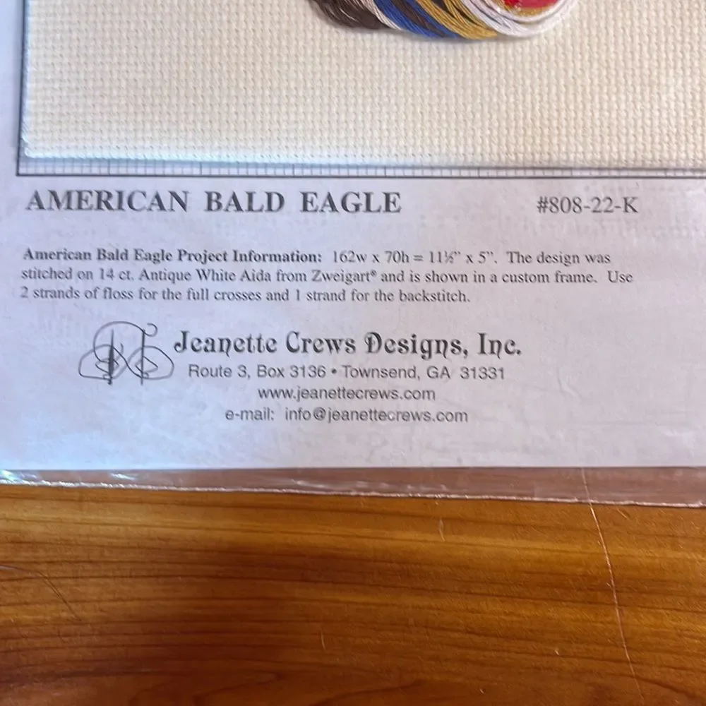 Counted Cross Stitch America - Bald Eagle Jeanette Crews Designs